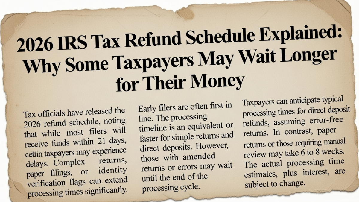 IRS tax refund 2026