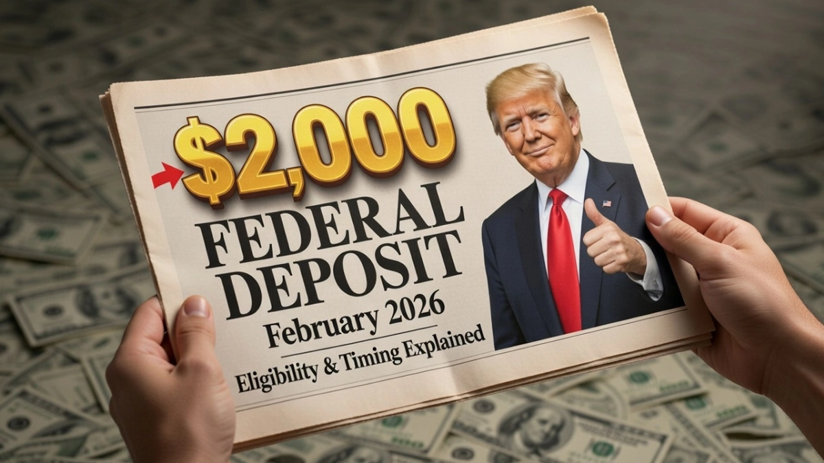 February $2,000 Federal Deposit